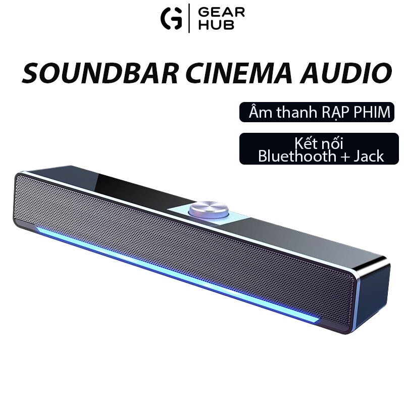 Loa Vi Tính SoundBar bluetooth siêu trầm MC- SB Plus có đèn led cho máy tính laptop PC tivi phiên bản cao cấp