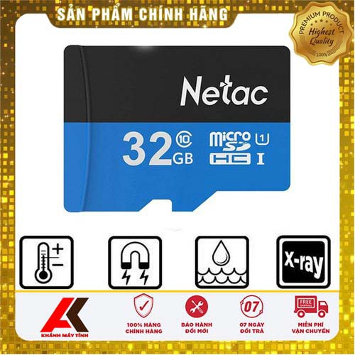 [BH 5 Năm]Thẻ nhớ Netac 32GB - 64GB CHÍNH HÃNG