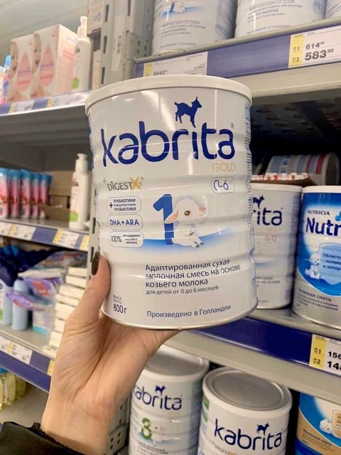 Sữa dê Kabrita 800gram (đủ số 1,2,3) hàng xách tay Nga