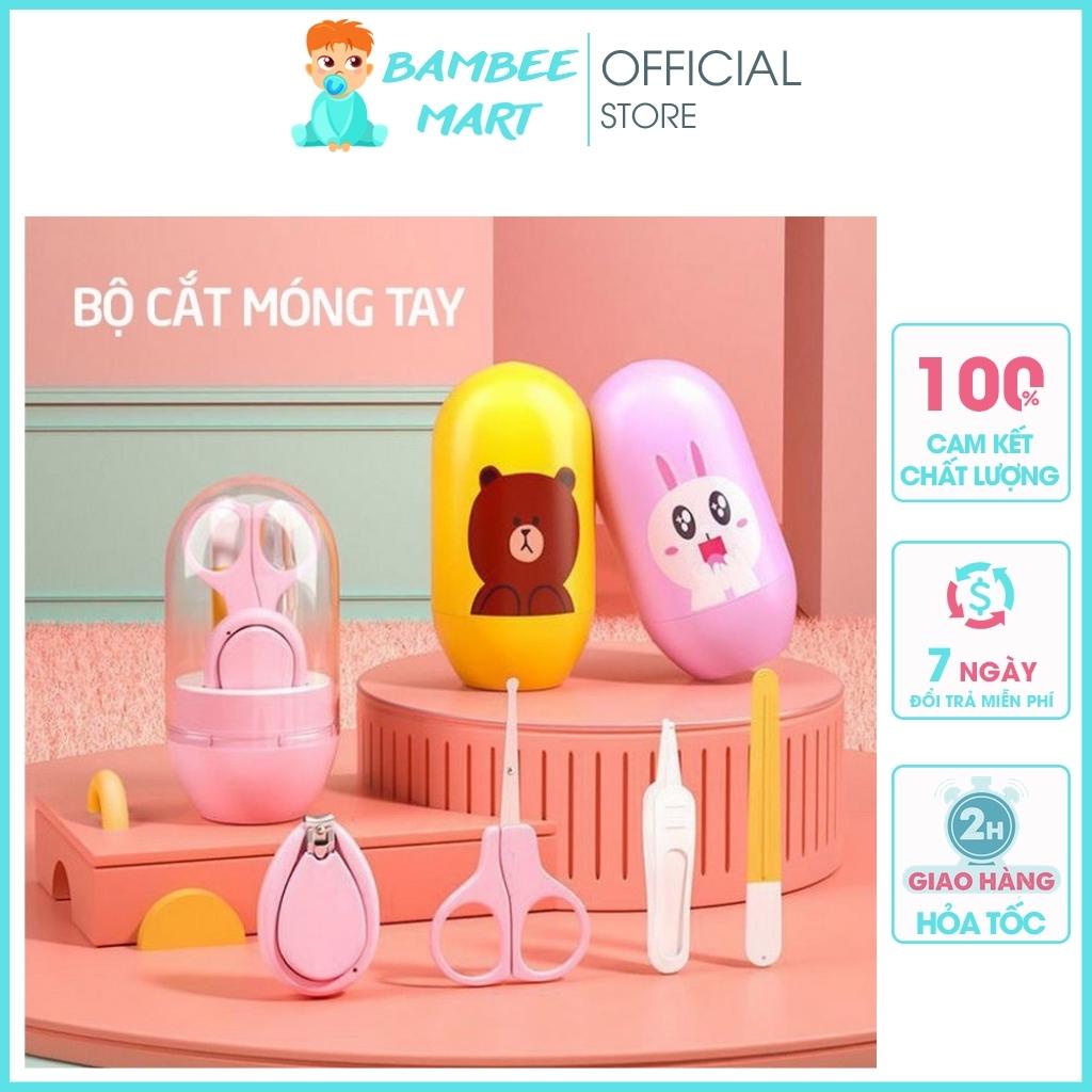 Bộ Bấm Móng Tay 4 Chi Tiết An Toàn Cho Bé Sơ Sinh BMONG02 BamBee Mart