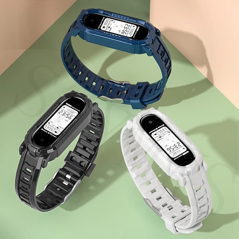 Dây Đeo Thay Thế Chất Liệu TPU Trong Suốt Cho Xiaomi Mi Band 7 6 5 4 Xiaomi Band 3