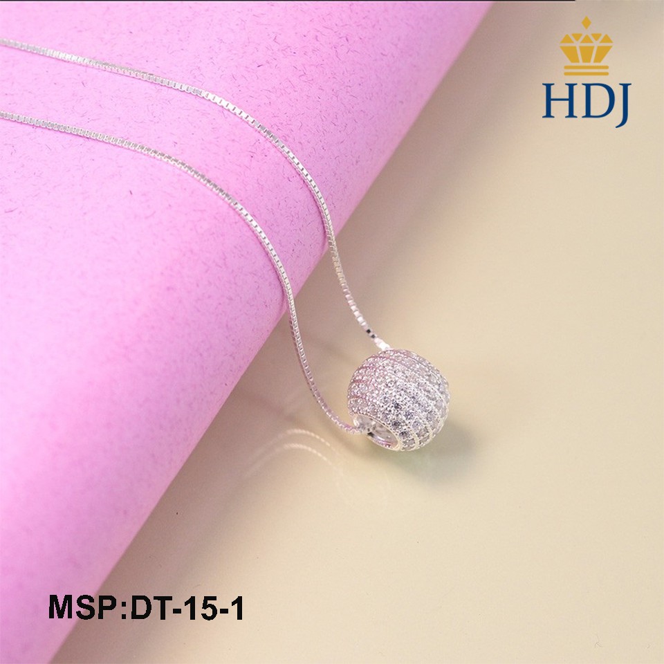 Dây chuyền bạc nữ hạt trân châu đẹp trang sức cao cấp HDJ mã DT-15-1 Hàng Xuất Khẩu
