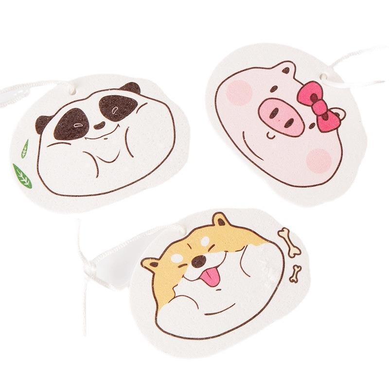 Miếng Bọt Biển Lau Chén Bằng Cotton Bột Gỗ Hoạt Hình Sáng Tạo Thấm Hút Nước Tốt Không Có Keo Dính Dùng Cho Nhà Bếp