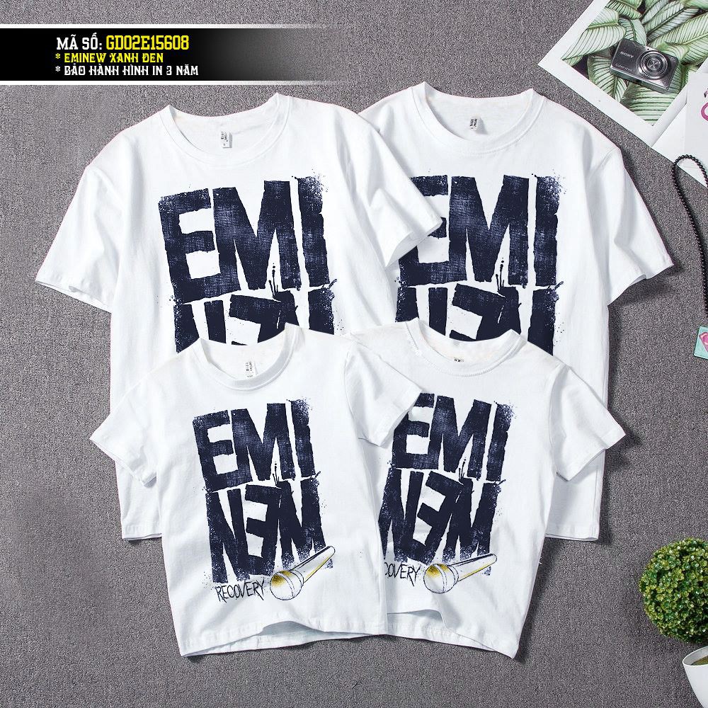 ➡️ Áo thun phông nam nữ trẻ em ✓EMINEM - Áo gia đình, áo nhóm cao cấp