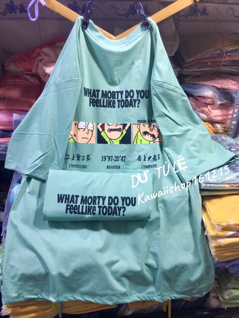 Áo thun nữ tay lỡ xanh mint in chữ unisex size m,l 45kg - 70kg DTL | BigBuy360 - bigbuy360.vn