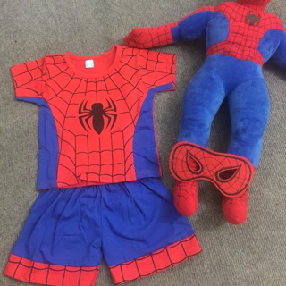 Freeship 99k TQ_Set bộ quần áo spider man cho bé trai
