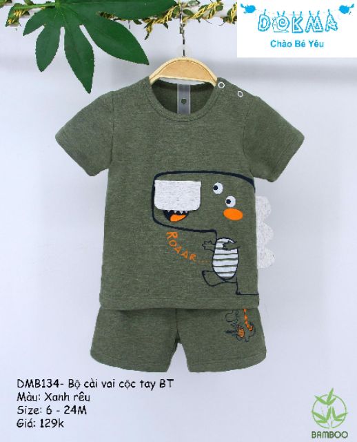 BỘ CỘC TAY CÀI VAI KHỦNG LONG DOKMA (SIZE 6-24M)