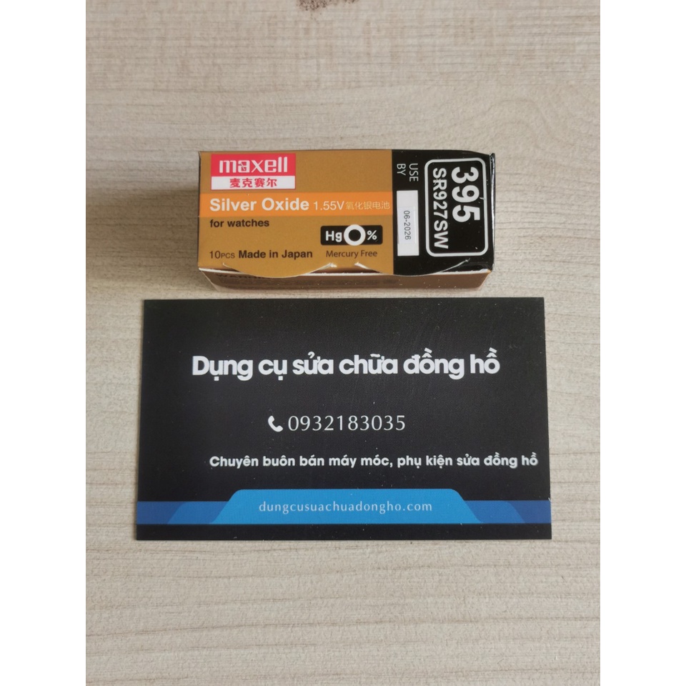 Pin đồng hồ SR927SW 395 Maxell 927  Made in Japan