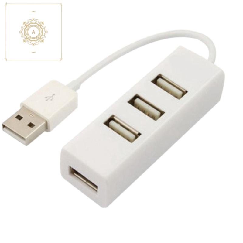 USB Splitter Small Row Plug Hub 2.0 USB Hub 4 Port Hub with Mobile Hard Disk Hub