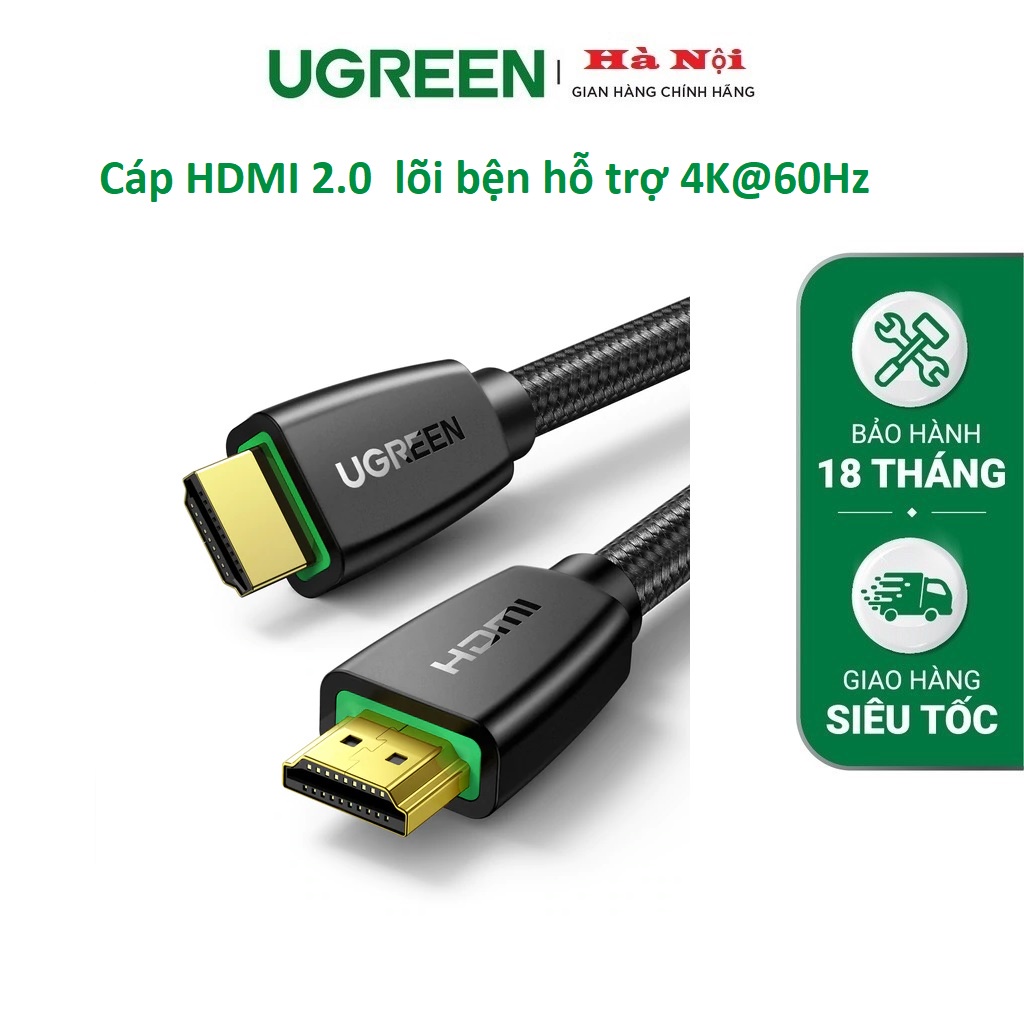 Cáp HDMI 2.0 15m hỗ trợ full HD 4Kx2K Ugreen 40416-chính hãng