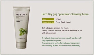 Sữa Rửa Mặt Nam Herb Day 365