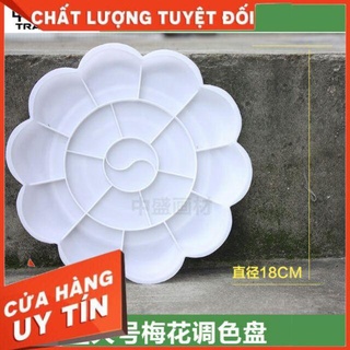 Khay pha màu hoa đào 18cm