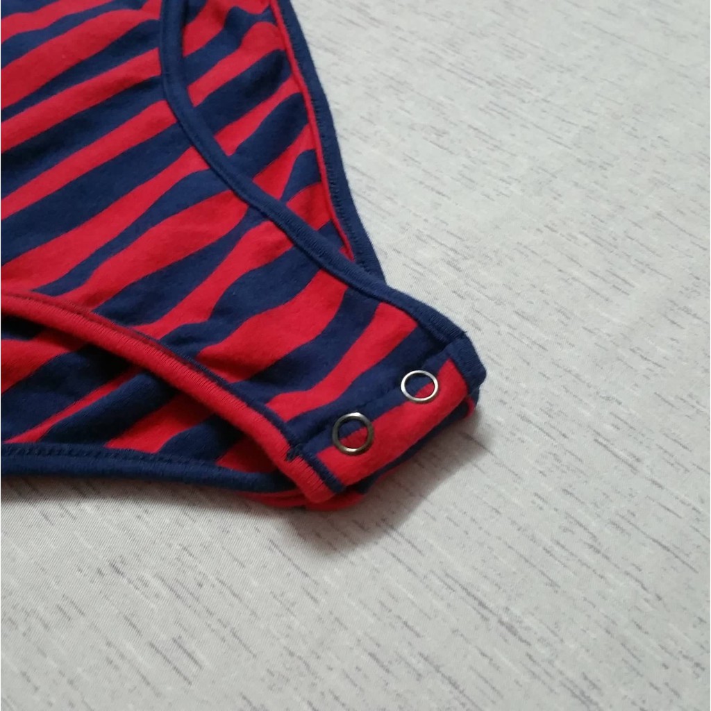 Bodysuit F21 sọc ngắn tay | BigBuy360 - bigbuy360.vn