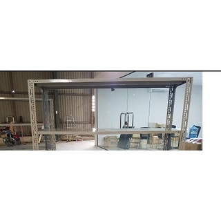 Kệ sắt lắp ráp đa năng màu đen 2 tầng (Dài 80cm x Rộng 40cm x Cao 1m) - 4x6