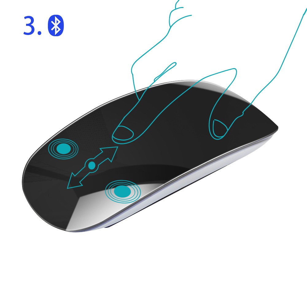 chuột không dây Bluetooth 24h Arc Quang Học 3d 2 Mause Cho Apple Macbook