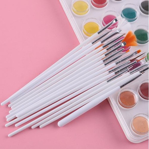 BỘ CỌ SƠN VẼ MÓNG 15 MÓN - DỤNG CỤ LÀM NAIL CHUYÊN NGHIỆP