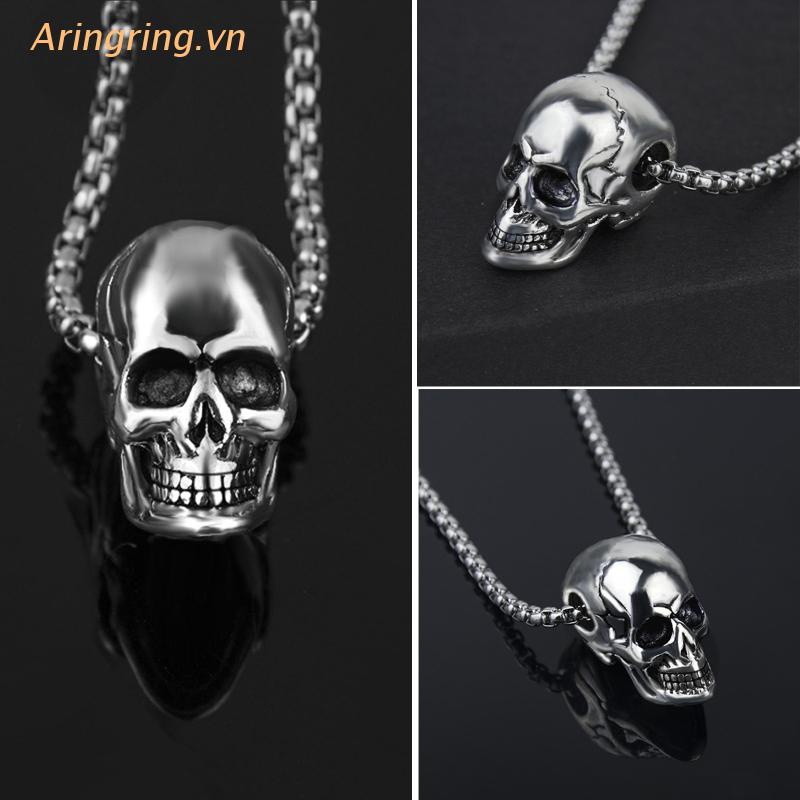 Vòng cổ Mặt Đầu Lâu Phong Cách Hip Hop