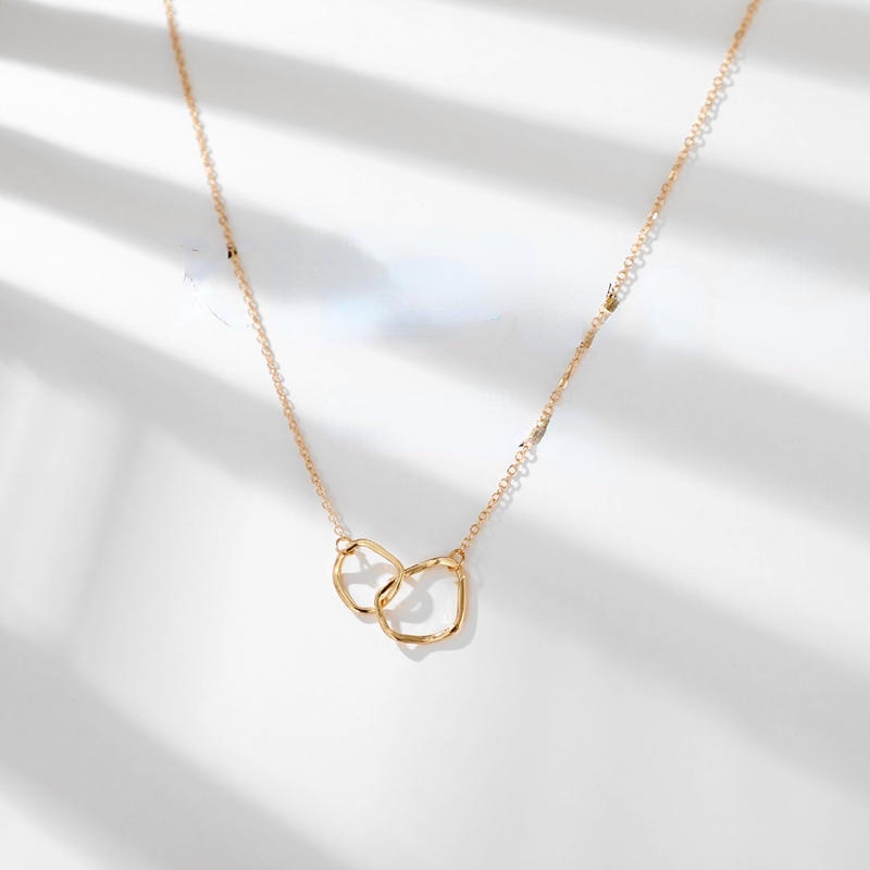 Vòng cổ Hợp Kim Mặt Hình Tròn Và Mặt Trăng Xinh Xắn