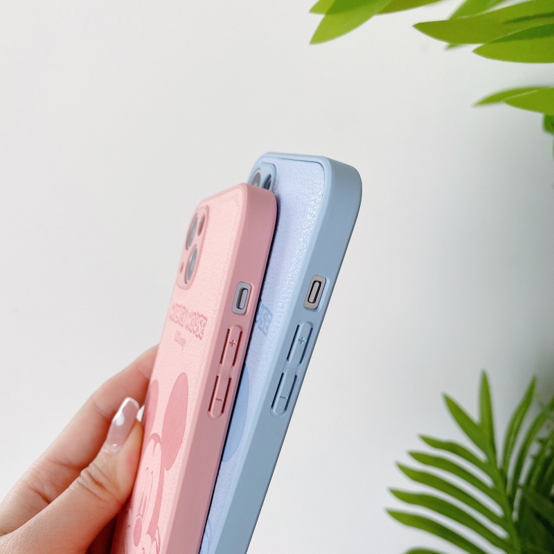 Ốp Điện Thoại Hình Chuột Dễ Thương Có Đệm Khí Chống Sốc Cho iPhone 14 13 12 11 Pro Max XS XR X 8 7 6 6S Plus + SE 2020