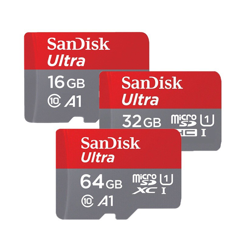 Thẻ nhớ SanDisk Ultra microSDHC UHS-I chuẩn A1(4G, 16, 32, 64GB)