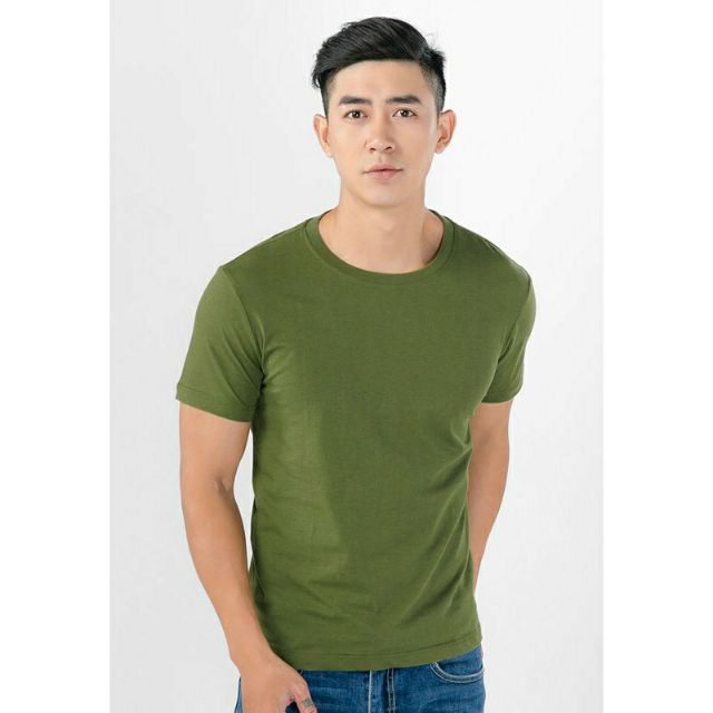 [Mã SKAMA06 giảm 8% tối đa 50K đơn 250K] Áo Thun Tay Lỡ Oversize Màu Xanh Rêu Unisex | BigBuy360 - bigbuy360.vn