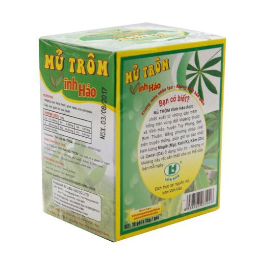 Mủ Trôm Vĩnh Hảo Hương Chanh 10 X 15g