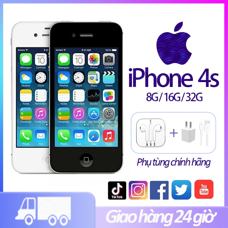 điện thoại   iphone4s 8G/16G apple chính hãng  Điện thoại cũ  điện thoại cho bé   Điện thoại cảm ứng  Quốc tế