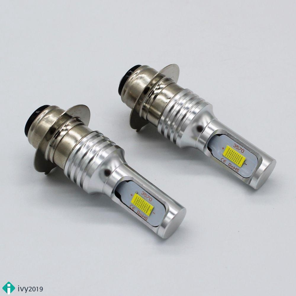 Đèn pha xe mô tô H6 p15d H4 3570 csp-chips LED 3000K tốc độ cao tiện dụng