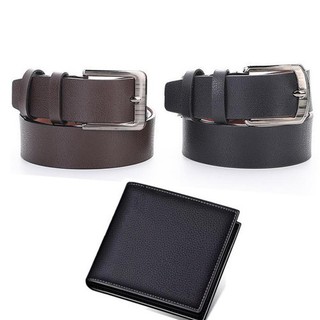 Combo 2 thắt lưng da nam 1 ví da HANAMA 0089