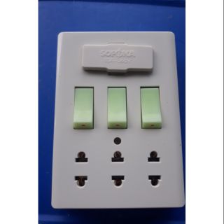 Tap lô điện cao cấp sopoka :1 công tắc, 2 công tắc,3 công tắc