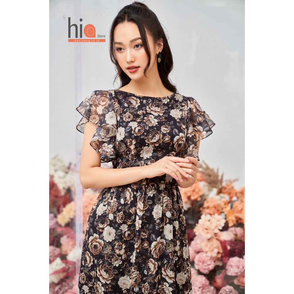 Đầm thiết kế dự tiệc sang trọng - Đầm hoa tiểu thư, đầm voan tơ váy xoè, tay cánh tiên- đầm công sở Hia Clothing | BigBuy360 - bigbuy360.vn