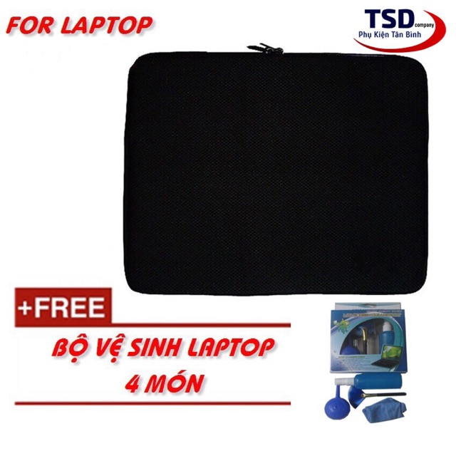 Túi Chống Sốc Laptop Tặng Bộ Vệ Sinh Laptop