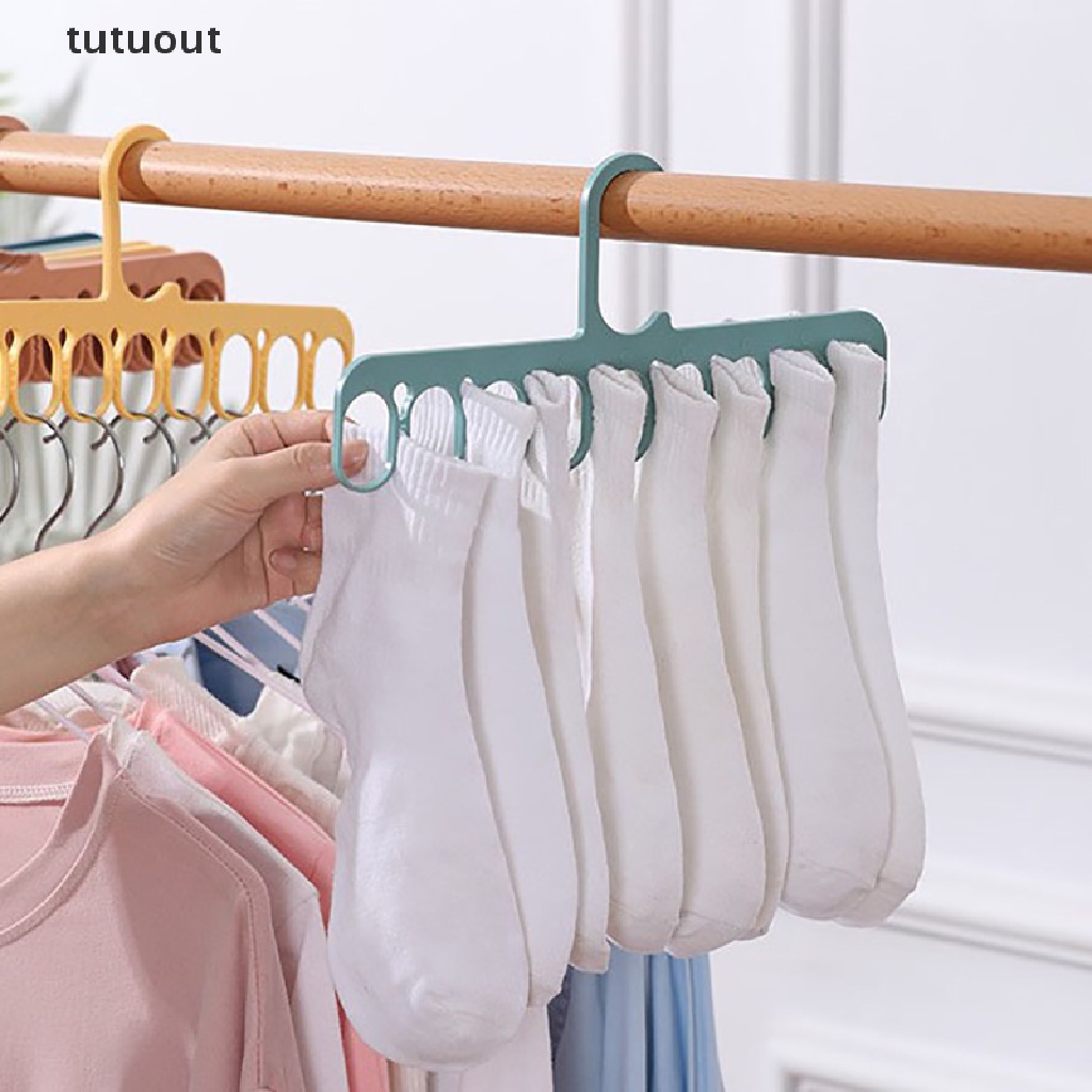 Móc Phơi Đồ 9 Lỗ Gắn Tường Tiết Kiệm Không Gian Tiện Dụng