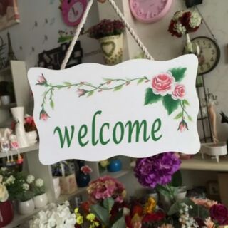Bảng treo cửa Welcome