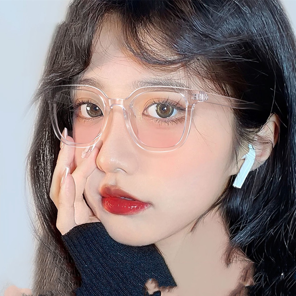 Mắt Kính Chống Ánh Sáng Xanh Hình Vuông Lớn Thời Trang Dành Cho Nữ