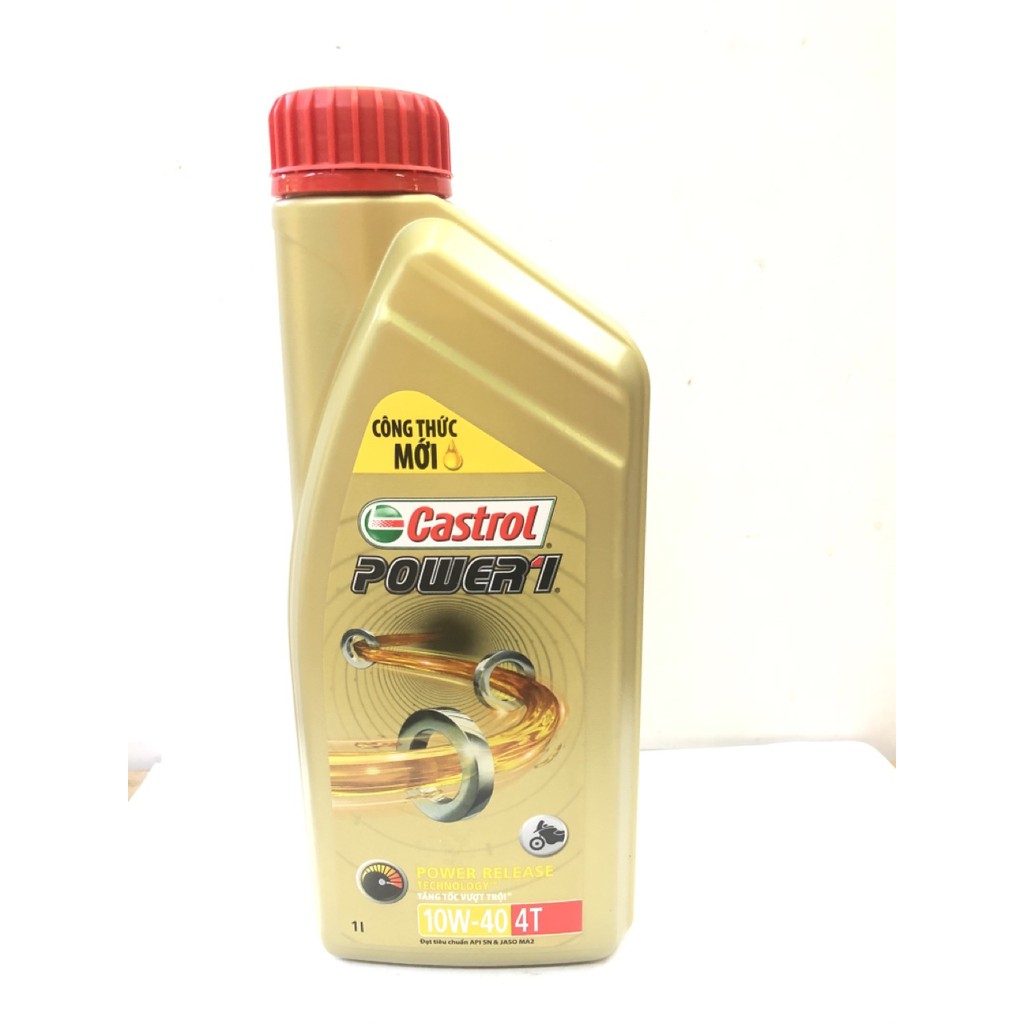 Nhớt xe số CASTROL POWER 1 4T 10W40 1L/0.8L