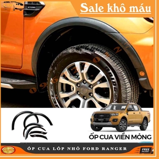 Ốp viền cua lốp nhỏ, viền bánh xe ford ranger 2016-2021