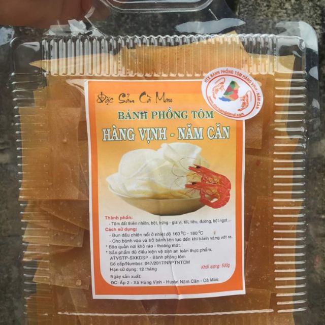 1kg bánh phồng tôm năm căn cà mau ngon