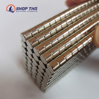 Nam châm trắng tròn D8*6mm (SET 12 VIEN)