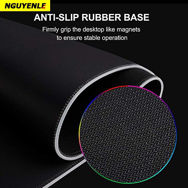 Miếng lót bàn phím chuột LED RGB - Mousepad Led RGB full size 80cm x 30cm