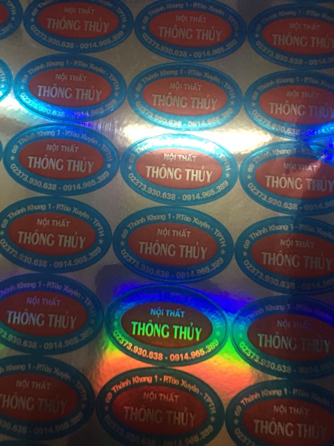 In nhãn dán - tem logo decal giấy, decal trong, theo yêu cầu