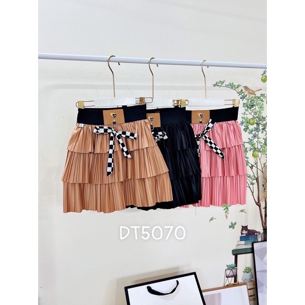 Chân váy xếp ly 3 tầng size đại cho bé gái