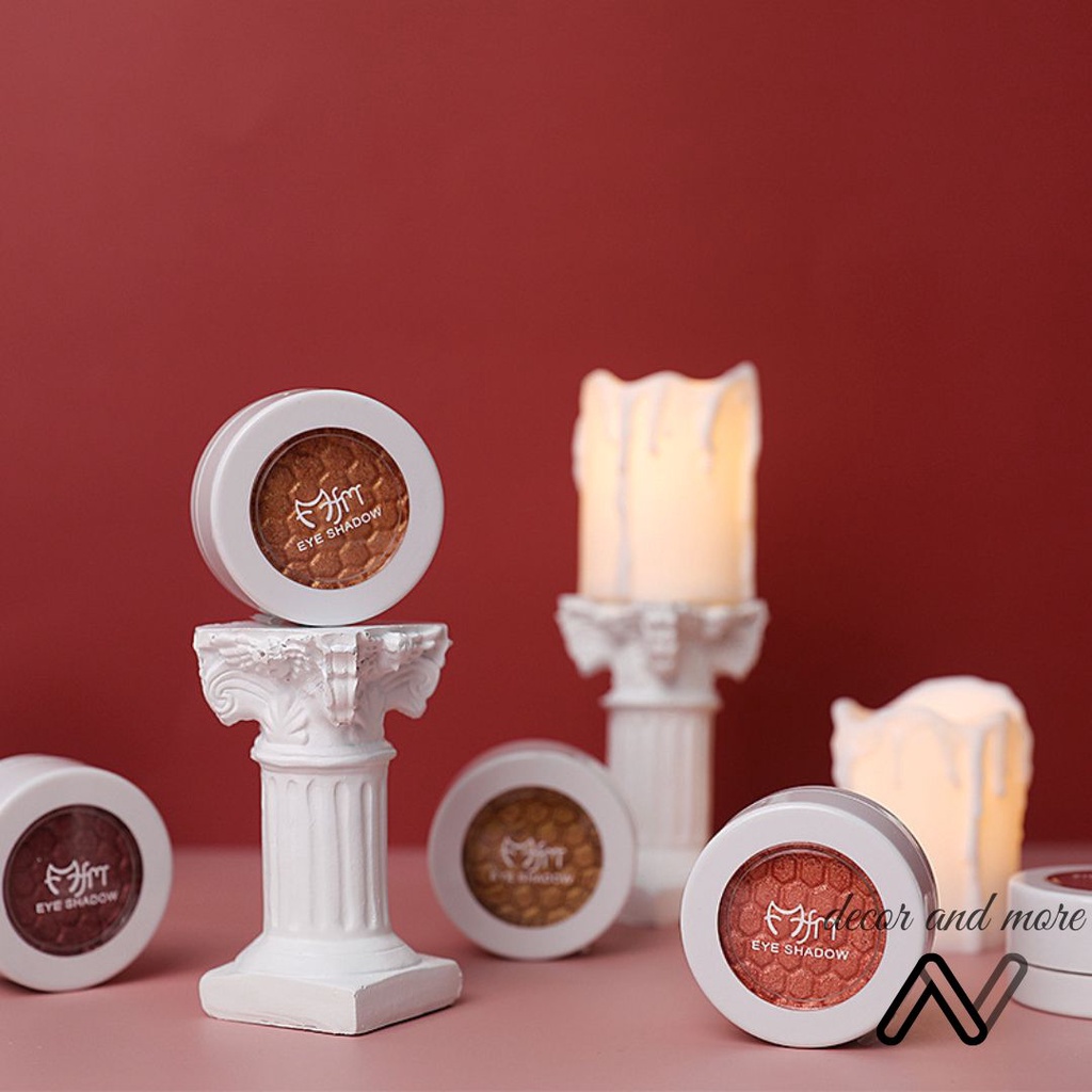 Nến điện tử nghệ thuật La Mã, tượng thạch cao trang trí phong cách decor retro