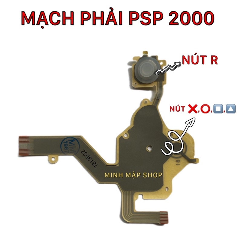 Bộ mạch nút dành cho psp 2000