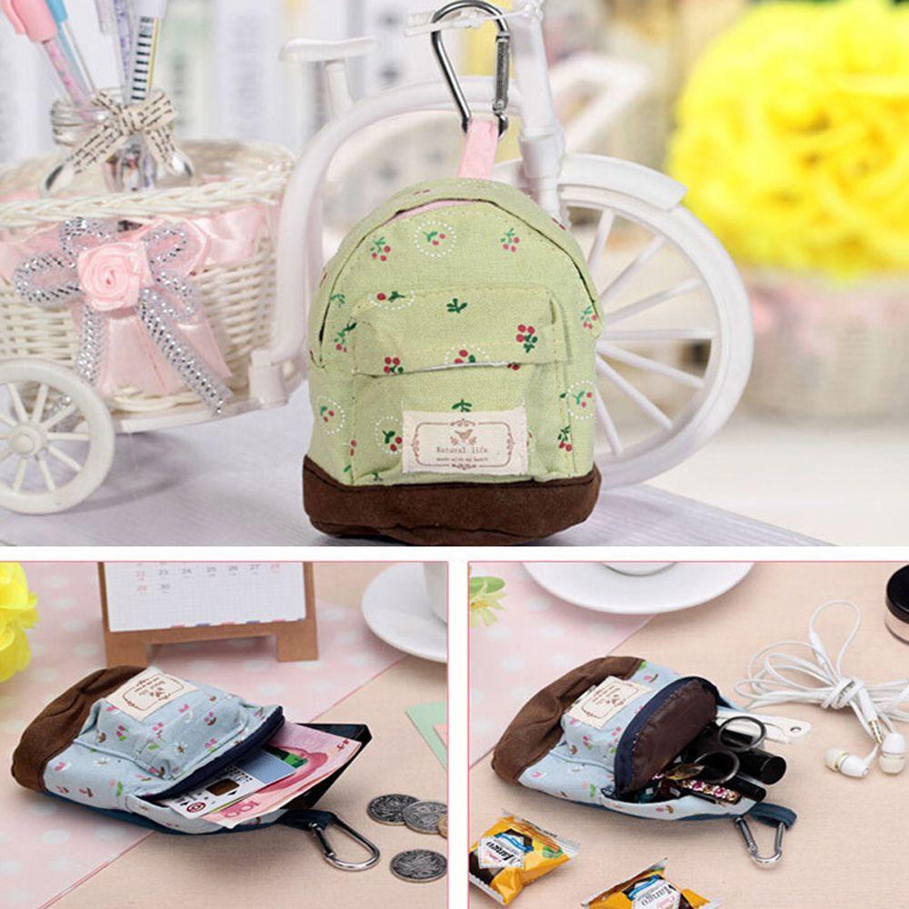 Ví Canvas Mini Họa Tiết Hoa Thời Trang Cho Nữ