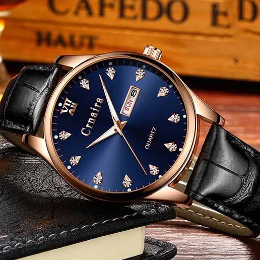 Đồng hồ nam Crnaira chính hãng, dây thép bền màu, xem được lịch, thứ, tuần tiện lợi, lên tay cực đẹp ( Mã: ACR01 ) | BigBuy360 - bigbuy360.vn