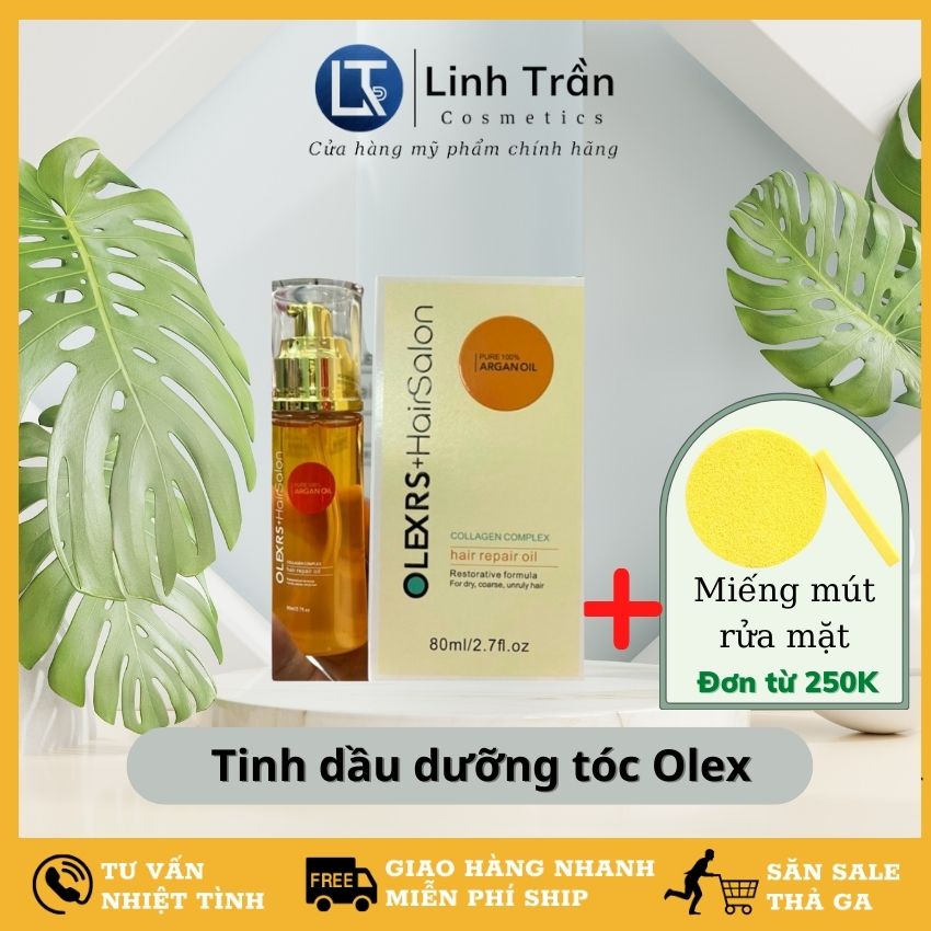 Tinh dầu dưỡng tóc olexrs, giảm mỏng tóc rụng tóc xù tóc giữ màu hư tổn chẻ ngọn dưỡng ẩm chính hãng
