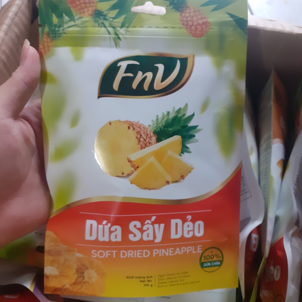 TRÁI CÂY SẤY DẺO TỰ NHIÊN FNV GÓI 100G