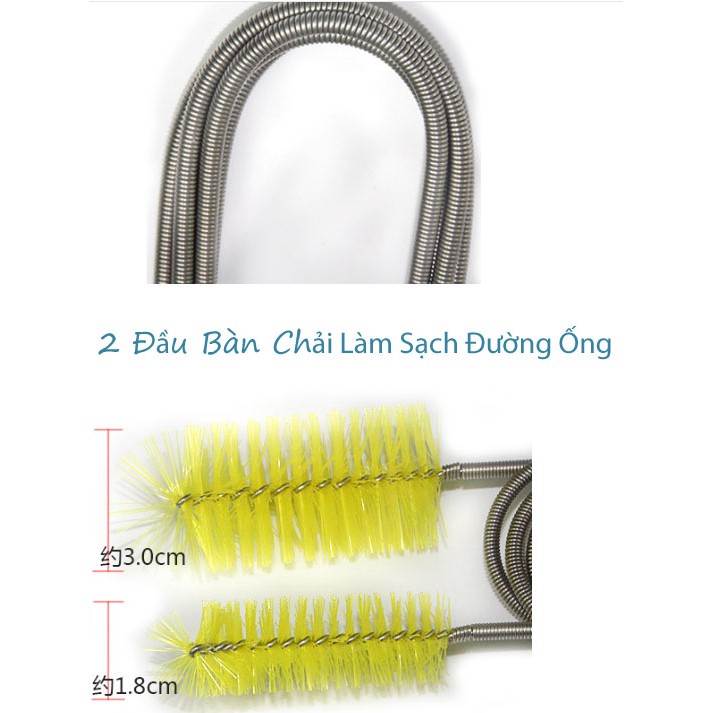 Dây Cọ Vệ Sinh Ống In Out Bể Cá Cảnh - Dây thông tắc ống in out Dài 155cm