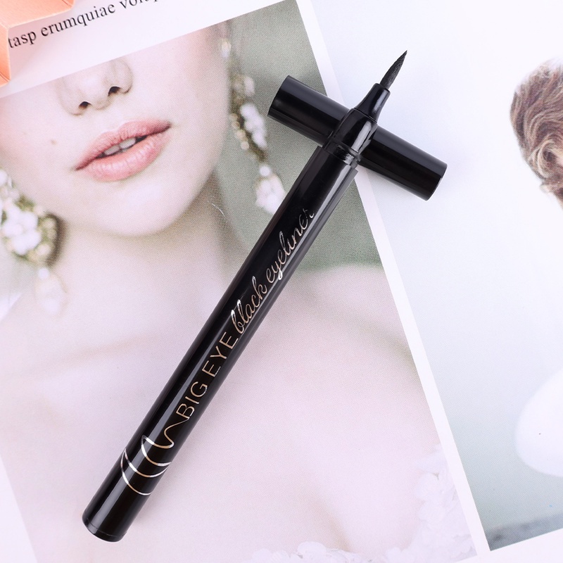 1 Bút Kẻ Mắt Màu Đen Dạng Lỏng Nhanh Khô Chống Thấm Nước Chống Mồ Hôi Lâu Trôi Không Nhòe